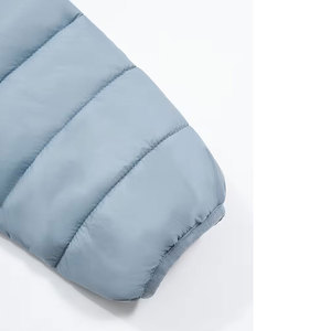 Chaqueta de Plumón de Pato Blanco para Mujer, Abrigo Elegante de Cuello Alto, Ajustado, con Bolsillos, Resistente al Viento y Cálido para Invierno - Product Image 5