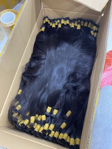 Meilleure Qualité Naturel Noir Remy Vierge Cheveux Humains Tressage Extensions Soyeux Droit En Vrac - Product Image 6