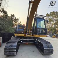Excavatrice sur chenilles Caterpillar 320D, 20 tonnes, d'occasion, pour travaux de construction moyenne, excavatrice hydraulique Cat, engin de terrassement