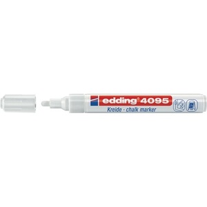 Paquete de 10 Marcadores para Pizarra Blanca EDDING 4095, Marcador de Tiza con Punta Redonda de 2-3 mm para Dibujos y Material Visual en Pizarra Blanca - Product Image 1