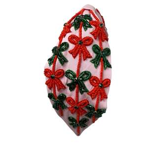 Bandeau pour cheveux en perles de graines de qualité supérieure avec un travail détaillé, bandeau élégant en perles de graines brodées, accessoire pour cheveux - Product Image 5