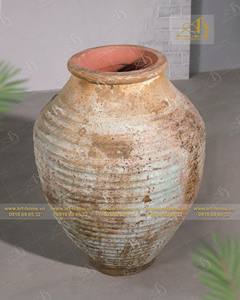 Atlantis AN027H88YER Pot en céramique bleu-blanc Design galvanisé moderne pour la plantation de maisons et de jardins Mini décor paysager - Product Image 5