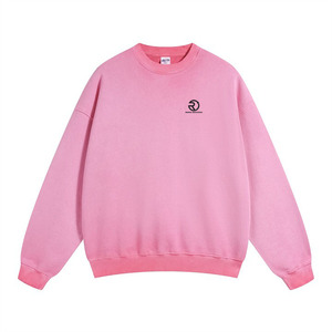 Sudadera lisa con logotipo personalizado para hombre, ropa de calle, peso pesado, 100% algodón, de gran tamaño, Unisex, sudaderas con lavado ácido para hombre - Product Image 2