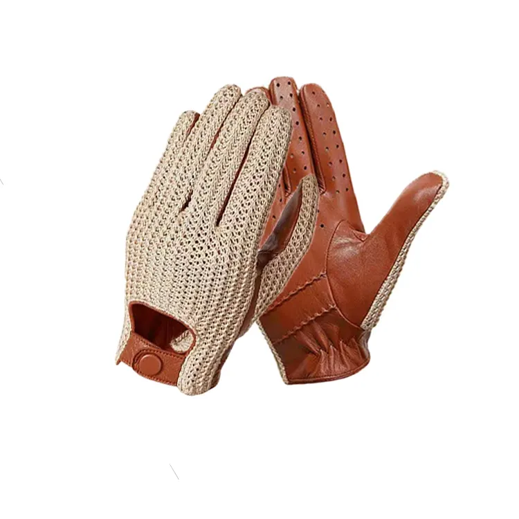 Nuevos guantes suaves de conducción para invierno Guantes de cuero genuino para hombre Guantes de cuero de moda de Pakistán Venta al por mayor Guantes de conducción para hombres