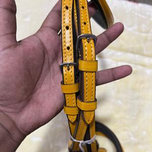 Bridon de cheval en cuir véritable 100% de qualité supérieure, revêtement coloré |   Quincaillerie en acier inoxydable pour les courses d'endurance, couleurs personnalisées, durable - Product Image 6