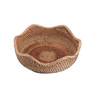 Elegant <b>Rattan</b> Bowl For Rustic Kitchen Decor <b>Dining</b> <b>Table</b> Serving And Stylish Home Interior Decoration - Product Image 2