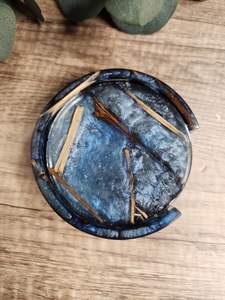 Posavasos de resina de madera epoxi modernos hechos a mano ecológicos de calidad funcional, decoración con efecto océano, forma de Color personalizable - Product Image 4