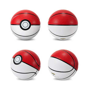 Ballon de basket Pokemon Pokeball taille 5 et 6 avec logo imprimé pour l'entraînement - Product Image 1