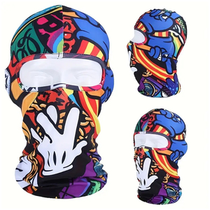 Los mejores pasamontañas de poliéster 100%, mascarilla facial transpirable ligera de alta elasticidad para hombres, protección solar para deportes - Product Image 5