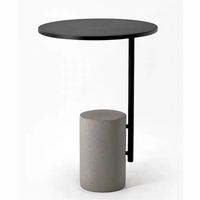 Nouvel arrivage Table d'appoint ronde de luxe en bois de haute qualité pour la décoration de la maison, des restaurants et des bureaux Table d'appoint en bois au design moderne