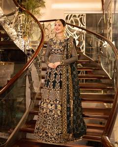 Lehnga choli สำหรับผู้หญิงขายส่ง0110ชุดปาร์ตี้งานแต่งงานมีหลายสีปักลายสำหรับผู้หญิง - Product Image 4