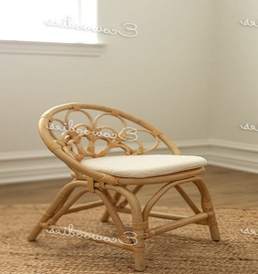 Chaise de luxe pour enfants en bambou tissé de qualité supérieure et rotin, élégante et écologique, chaise Little Starlet pour tout-petits - Product Image 5