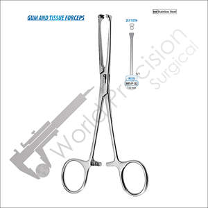 WORLD PRECISION SURGICAL Pince à tissus Allis, instrument chirurgical dentaire pour la préhension des gencives et des tissus mous, en acier inoxydable, 150 mm, CE - Product Image 5