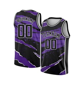 Laker vente en gros vierge dernier meilleur maillot de basket-ball personnalisé réversible par sublimation, uniforme de maillot de basket-ball pas cher unisexe - Product Image 5