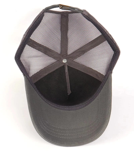 Premium 3D bordado hombres moda camionero sombrero logotipo personalizado lona malla gorra ajustable Strapback 5 paneles Casual Streetwear playa - Product Image 3
