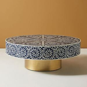 Gabinete con incrustaciones de hueso de diseño moderno de lujo con 3 cajones Artesanía India Artesanía Hogar Dormitorio Sala de estar Uso - Product Image 5