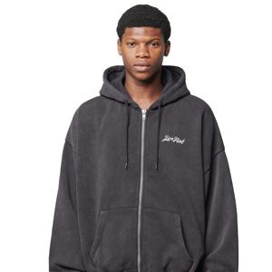 Meilleure qualité nouveauté unisexe fermeture éclair pull à capuche coton Street Wear polaire hommes brodé motif de créateur anti-rétrécissement - Product Image 1