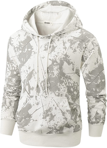 Sweat à capuche personnalisé en molleton uni, coupe ajustée, sublimation, décoloré, 100 % coton, pour l'hiver, vente en gros - Product Image 6