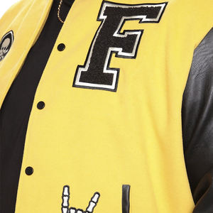 2025 OEM personnalisé mélange de laine Chenille broderie Baseball Letterman Bomber Varsity Jacket décontracté Hip Hop Style hiver Patchwork - Product Image 5