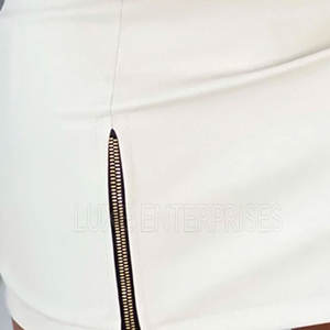 Jupe en cuir naturel de luxe pour femme - Haute qualité, logo personnalisé, grandes tailles, vente en gros - Product Image 5