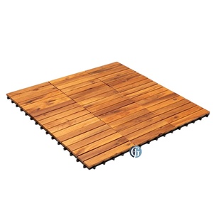 Outdoor Vietnam Acacia Wood Anti-Slip <b>Interlocking</b> Waterproof Patio Deck <b>Tiles</b> <b>Flooring</b> - Product Image 1