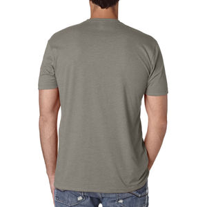 T-shirts basiques de couleur unie pour hommes, col rond, manches courtes, en coton doux, décontractés, pour tous les jours, vente en gros - Product Image 5