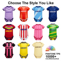 Ensembles de football personnalisés pour bébés, tendance, légers, en tissu frais, impression personnalisée, pour l'été et l'automne, séchage rapide