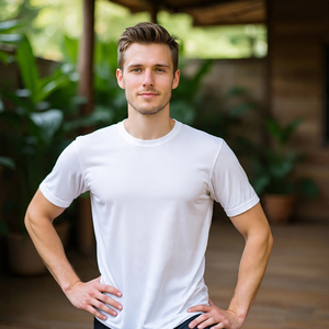 Ropa de gimnasio Camiseta para correr Hombres Casual Ligero Fit Cuello redondo Culturismo Camisetas Hombres - Product Image 4