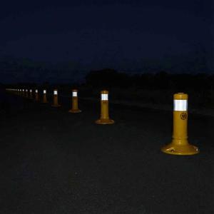 Delineateur TPE jaune flexible de 30 x 8 cm pour produits d'avertissement routier - Product Image 3