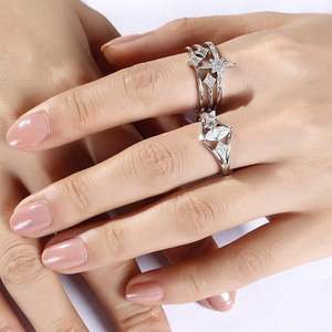 แหวนเงินสเตอร์ลิงประดับเพชรเจียระไนทรงมาร์คีส์จาก Jeulia Milgrain - Product Image 5