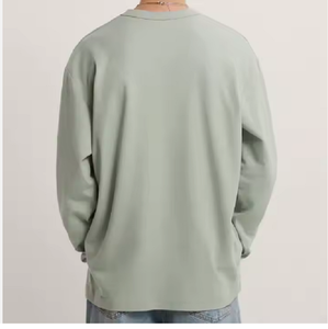 Sweat-shirt à col rond pour homme personnalisé, fabriqué au Bangladesh, nouvelle usine, vente en gros, motif uni, tissu en molleton - Product Image 2