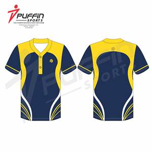Maillot de baseball unisexe personnalisable, nouveau, imprimé par transfert thermique, respirant, 100% polyester, col en V, conception gratuite, logo d'équipe OEM - Product Image 1