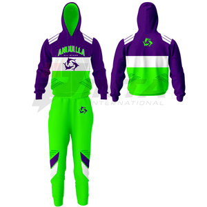 Chándal de manga larga personalizado al por mayor, chándal de calentamiento de talla grande, ropa informal, chándal de calentamiento para adultos - Product Image 2