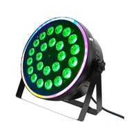 P24 * 8W RGBW 4-en-1 LED + LED RING Équipement d'éclairage de scène