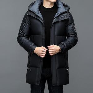 Chaqueta Bomber Acolchada Impermeable Gruesa de Invierno con Capucha y Cuello Alto para Hombre, Nueva Moda, Logotipo Frontal Personalizable - Product Image 6