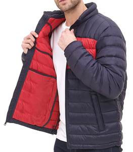 Mode promotionnelle Manteau d'hiver brillant Veste bouffante personnalisée pour hommes Vêtements d'extérieur Veste imperméable personnalisée - Product Image 5