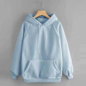 New Premium Looking Women Hoodie Plain Cotton Hoodies Fleece Women's Full Sleeve <b>White</b> & <b>Blue</b> <b>Striped</b> Hood - Product Image 6