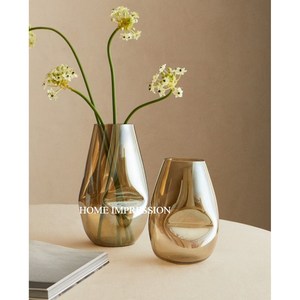 Newest Design Handcrafted Aluminium Modern Polished Flower <b>Vases</b> <b>Set</b> 2 Different Sizes Stylish Home Decor Tabletop <b>Vase</b> - Product Image 6