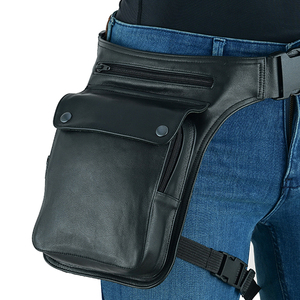 Outdoor <b>Men</b> s <b>Waist</b> <b>Bag</b> Custom Fanny Pack <b>Waist</b> <b>Bag</b> Black Fashion Waterproof Sling <b>Bag</b> - Product Image 2