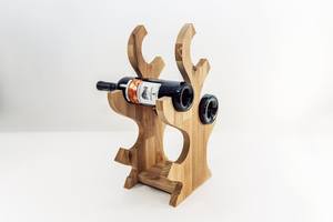 Nuevo soporte para botella de vino de madera de mango para el hogar, restaurante, boda, fiesta decorativa, bar, estante para vino, organizador de almacenamiento de botellas - Product Image 4