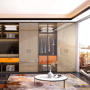 BOSNiE Design d'armoire sur mesure élégant, mobilier de chambre à coucher moderne modulaire, panneaux de mélamine, armoires de rangement, unités de <span class=keywords><strong>dressing</strong></span> - Product Image 2