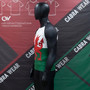 Rashguard de Jiu Jitsu MMA BJJ personnalisé, respirant, à manches longues, de compression, avec logo personnalisé, en polyester/nylon - Product Image 5