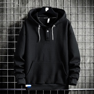 XL Sudadera con capucha de gran tamaño 100% algodón polar de poliéster de alta calidad cuello con capucha con hombros caídos teñido liso para la temporada de invierno - Product Image 6