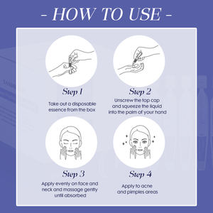 Sérum OEM au rétinol, acide hyaluronique, niacinamide et acide salicylique, hydratant pour une peau plus lisse, usage unique, 1,2 ml x 30 flacons - Product Image 6