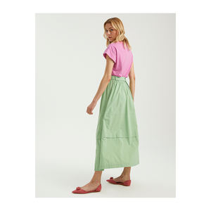 Falda midi con cinturón para mujer BGN S23S469 - Product Image 4