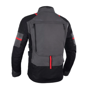 Chaqueta textil para moto impermeable negra carbón para hombre, chaqueta textil para motocicleta de aventura con protecciones blindadas CE - Product Image 2