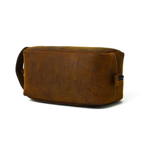 Export Quality Custom Portable <b>Travel</b> Accessories Genuine Leather Cosmetic Storage <b>Toiletry</b> <b>Bag</b> - Product Image 6