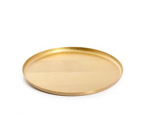 ถาดกลมแบนสำหรับเสิร์ฟอาหารถาดอลูมิเนียมชุบเงินสำหรับห้องครัวร้านอาหาร - Product Image 2