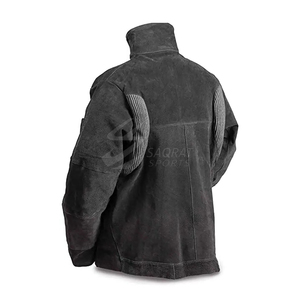 High Visibility Heavy-Duty Welding Winter <b>Jacket</b> for <b>Men</b> Custom Wholesale Safety Clothing with Stand Collar Front Logo Position - Product Image 5