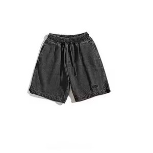 Pantalones Cortos Vaqueros de Mezclilla para Hombre, Estilo Urbano, Logotipo Personalizado, Verano, Venta Caliente, Servicio OEM, Lavado Vintage, Longitud Media - Product Image 5